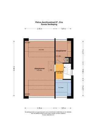 Floorplan - Petrus Aemiliusstraat 67, 8307 BC Ens